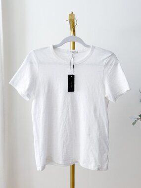 Rag & Bone Slub Cotton Crew Tee | White | NWT | XS